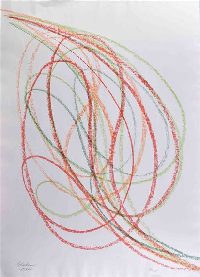 Schwünge by Hermann Glöckner, 1984