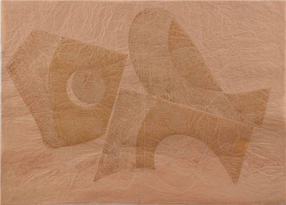 Variation zu Blatt 8, unikater Handdruck by Hermann Glöckner, 24.08.72