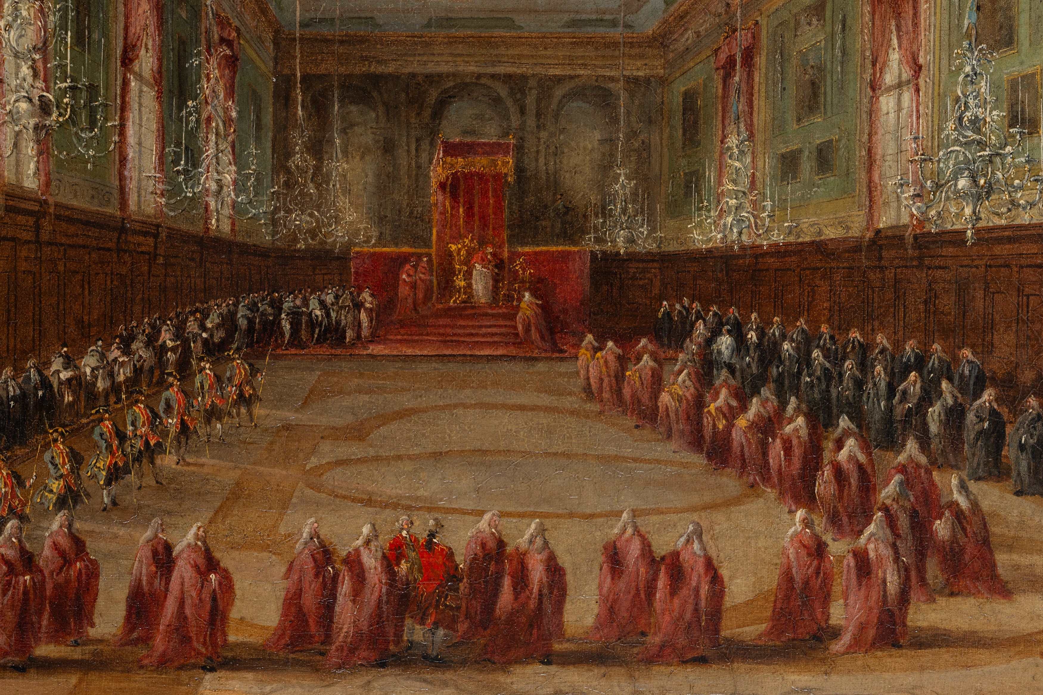 Francesco Guardi | Pope Pius VI takes leave of the Doge | MutualArt