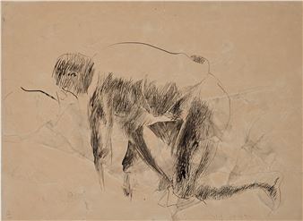 Uomo accovacciato - Pericle Fazzini