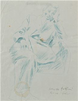 Ritratto di uomo seduto - Pericle Fazzini