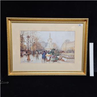 Flower sellers - Eugène Galien-Laloue