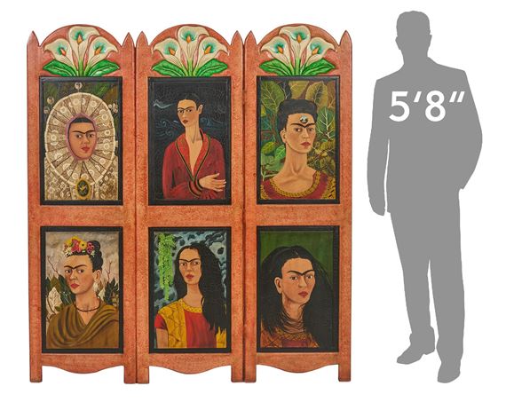 Custom Art Frida Kahlo Folding Screen - Frida Kahlo