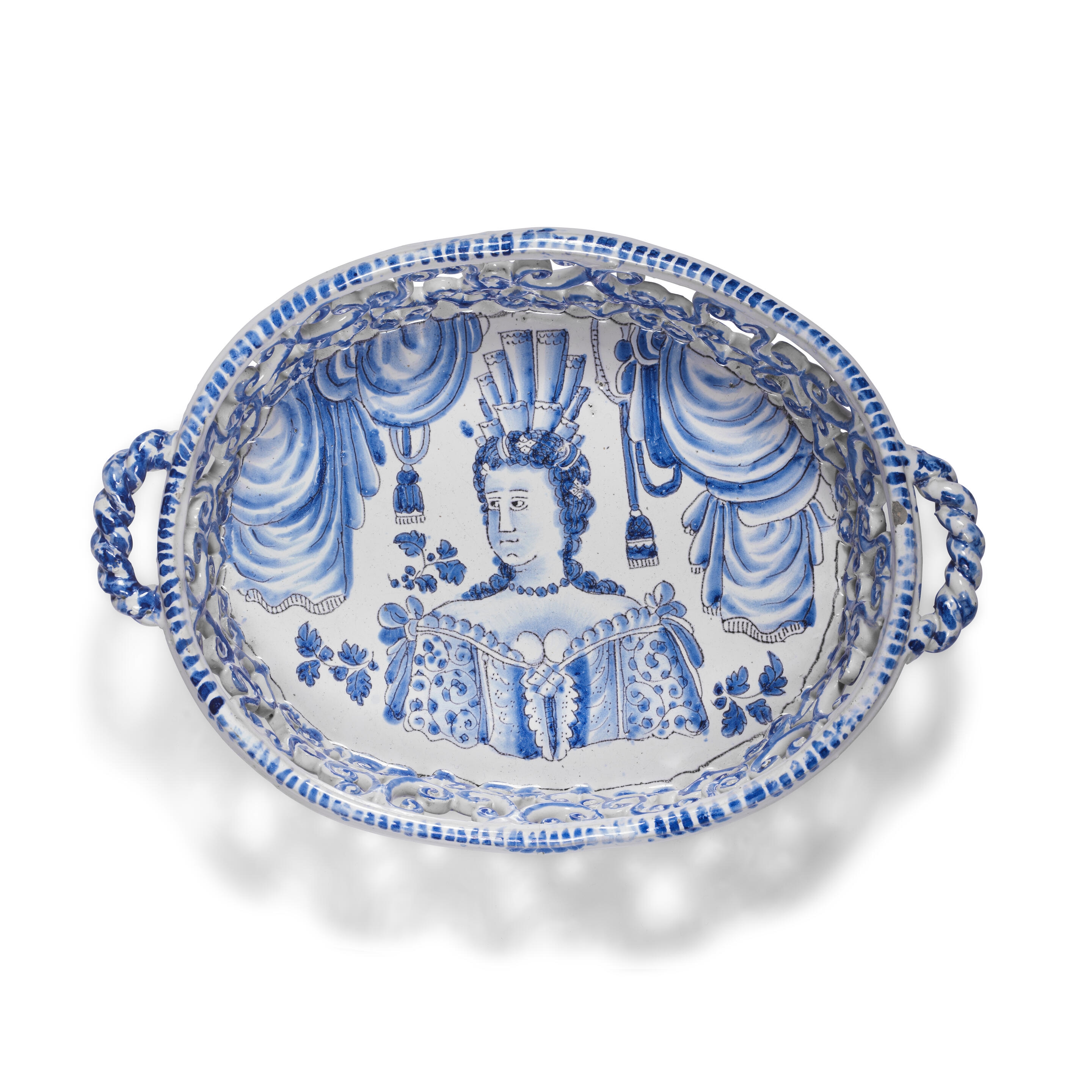 Artwork by MADAME, 33.3cm diam, 8cm high, Made of bust portrait