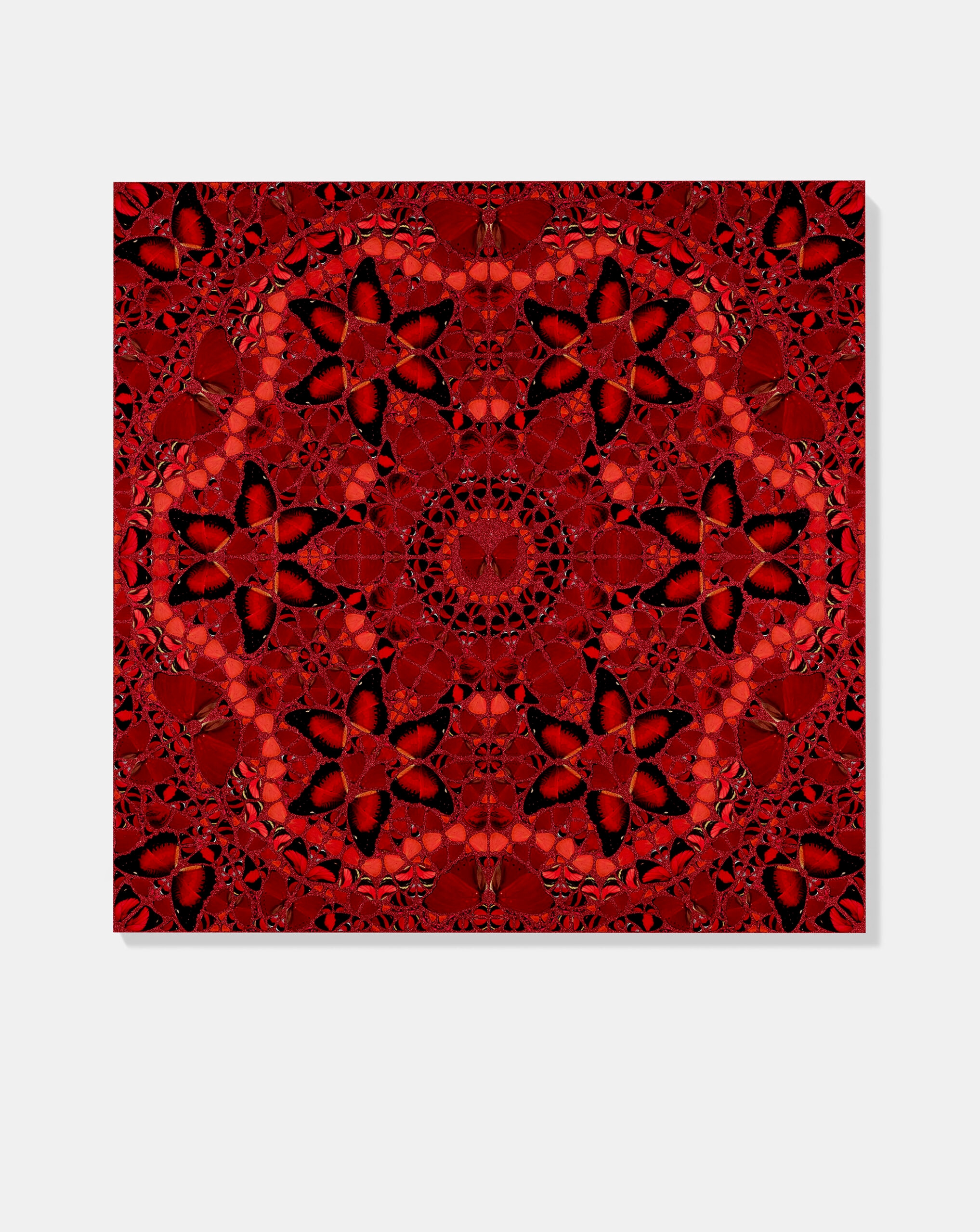 Artwork by Damien Hirst, The Empresses Wu Zetian H10-1, Made of Laminated Giclee Print On Aluminum Composite, Screen Printed With Glitter