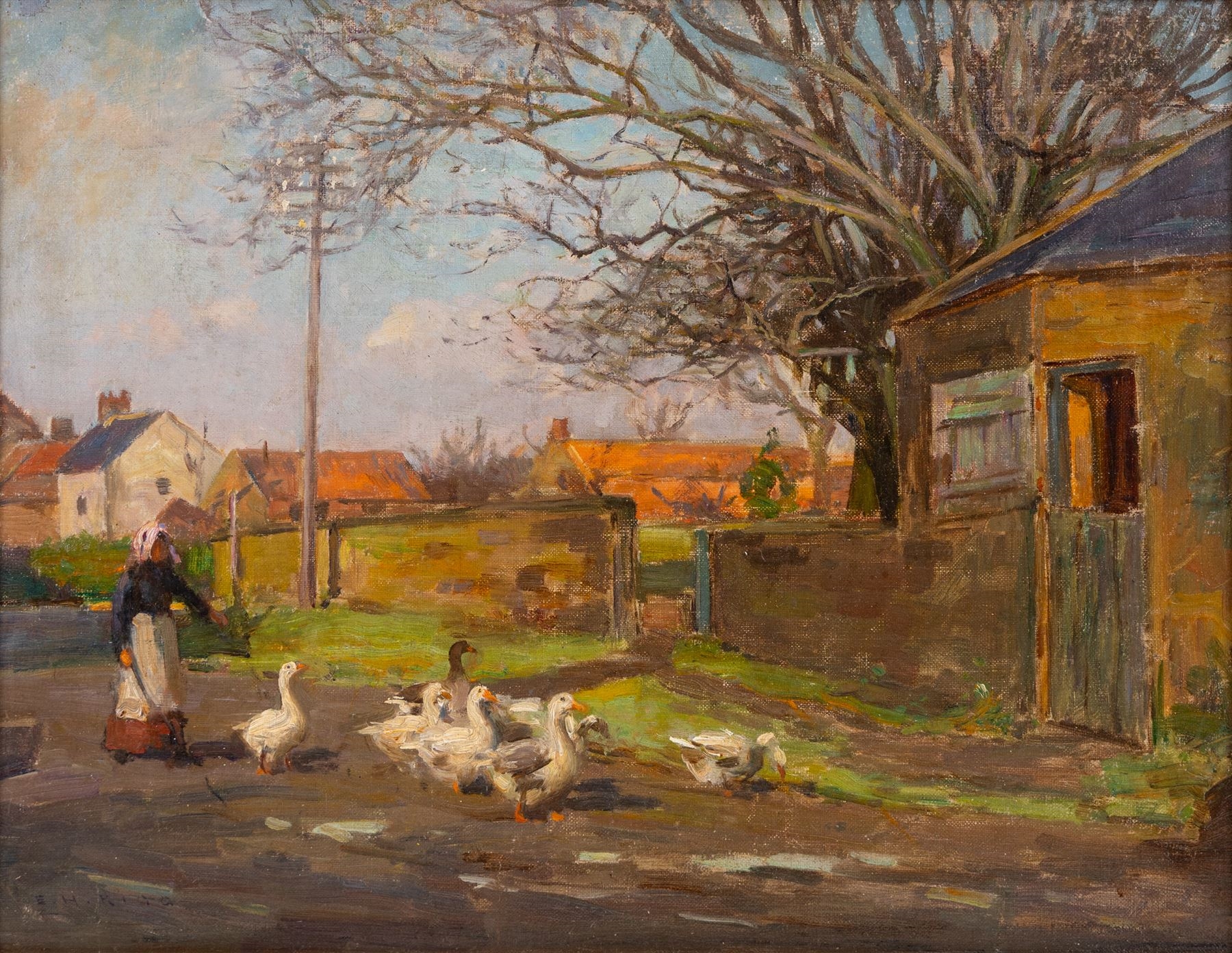 Ernest Higgens Rigg | The Goose Girl | MutualArt