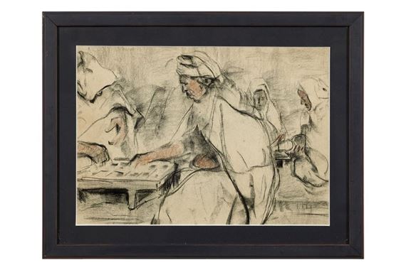 Four Arab men at play