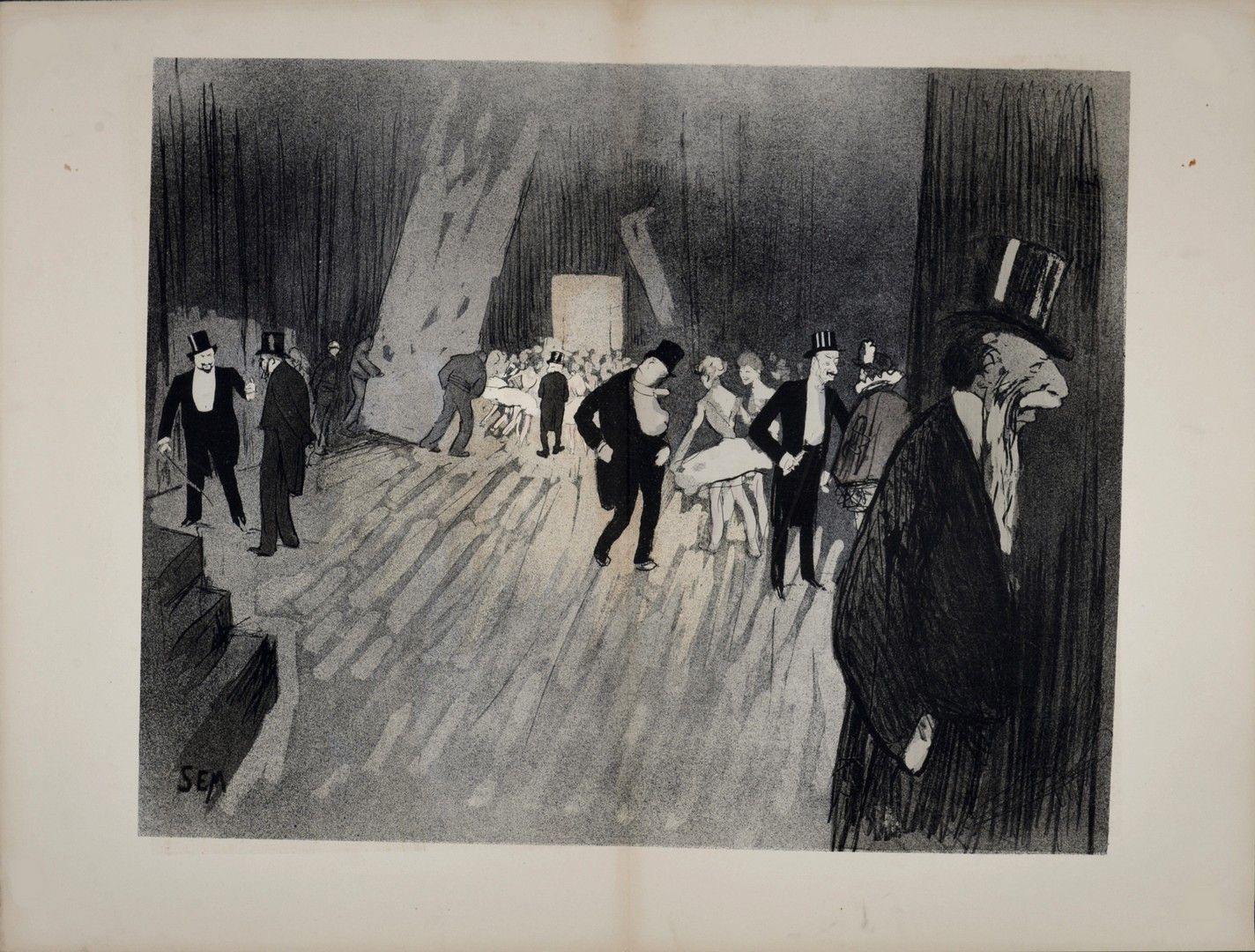 Georges Goursat | Backstage at the opera (1901) | MutualArt