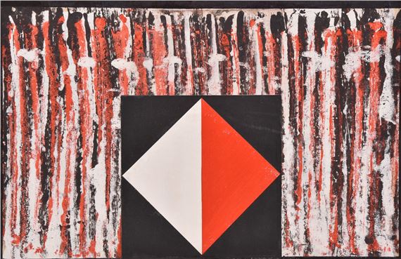 George Holt | Abstract composition in red and black (1) | MutualArt
