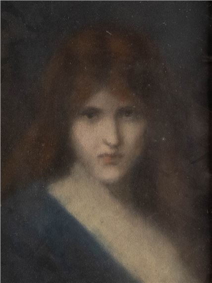 Portrait Pastel sur papier - Jean-Jacques Henner