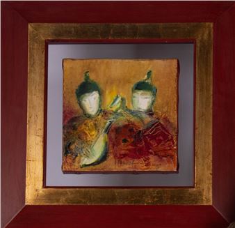 Les deux musiciens chinois - Fabienne Amiel