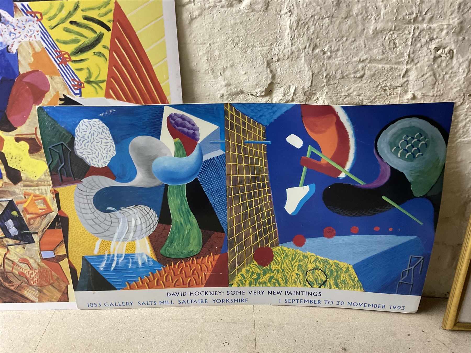 David Hockney | four large reproduction exhibition posters on board ...