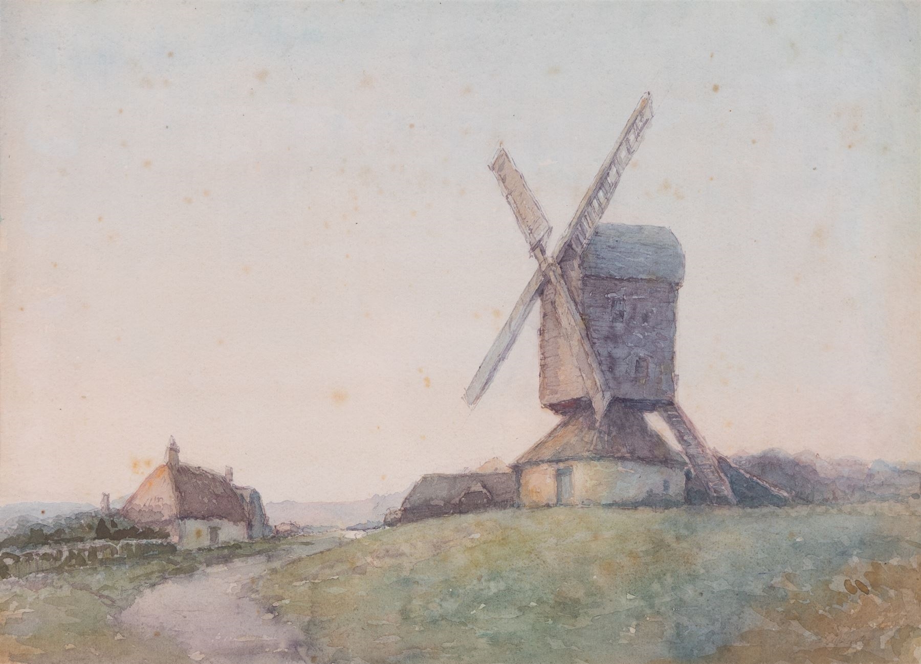 Henry Samuel Merritt | Farm and Windmill | MutualArt