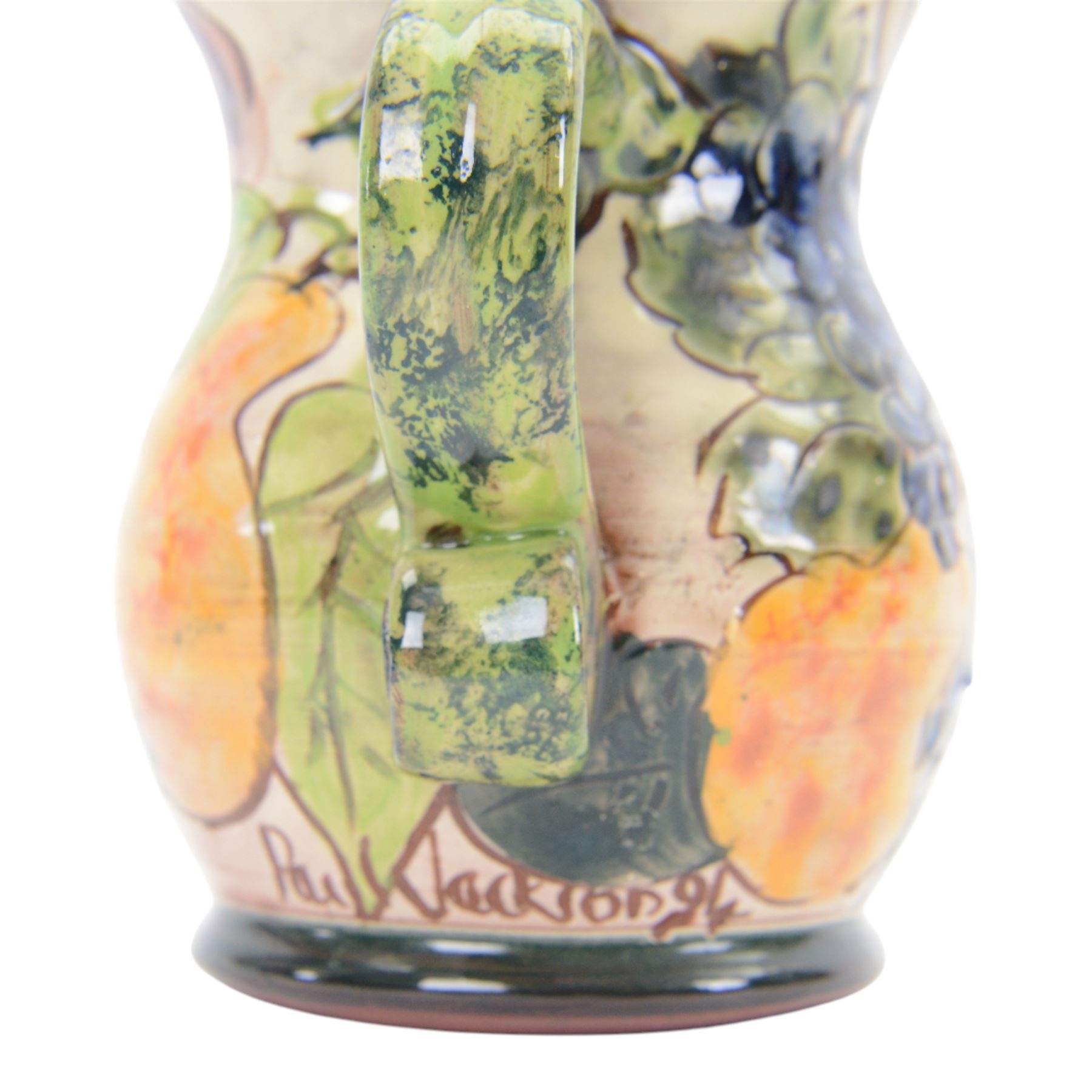 Artwork by Paul Jackson, Dished plate and mug, Made of Studio Pottery