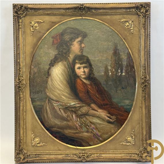 Mother with child by Jan Van Delft, 1916