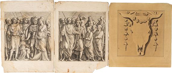 Study of Roman high reliefs with figures
