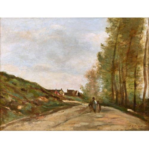 "Gouvieux, près de Chantilly, la route" - Jean Baptiste Camille Corot
