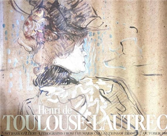 Commemorative lithograph poster on paper - Henri de Toulouse-Lautrec