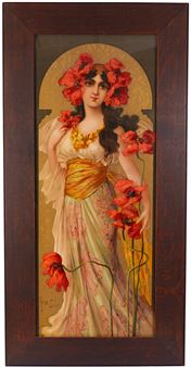 ART NOUVEAU PORTRAIT OF A WOMAN