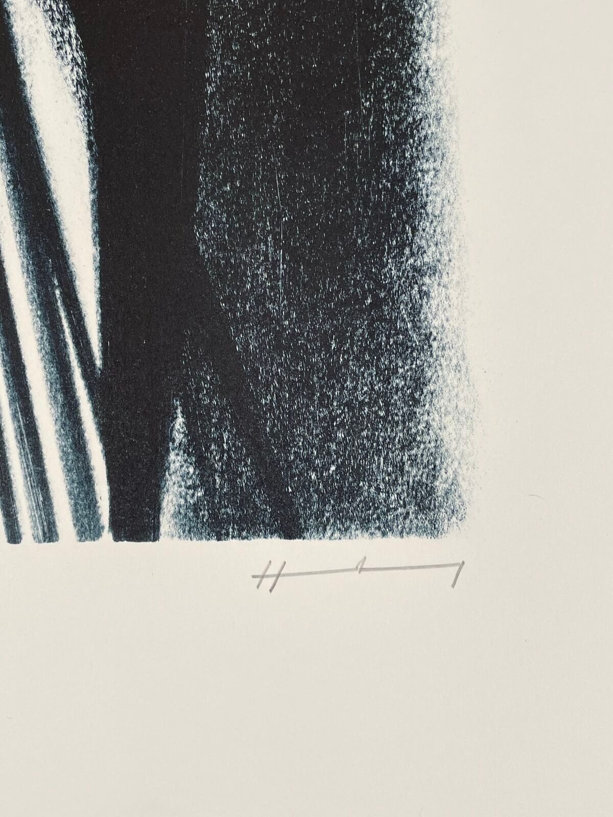 Artwork by Hans Hartung, Composition for "Poetry is contagious, Made of Photo-Autograph On Zinc