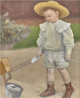The little gardener (Julien Rouart as a child