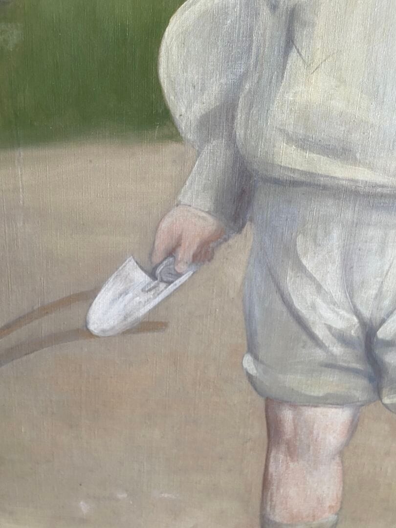 Artwork by Ernest Rouart, The little gardener (Julien Rouart as a child, Made of Oil On Canvas