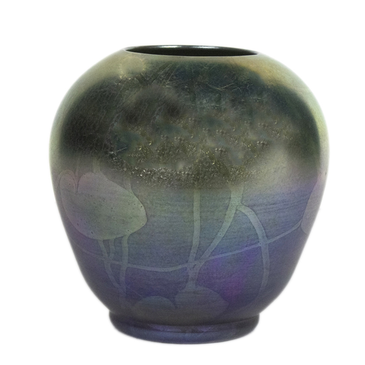 Artwork by Louis Comfort Tiffany, An early Tiffany Studios Favrile iridescent glass vase, Made of Favrile Iridescent Glass