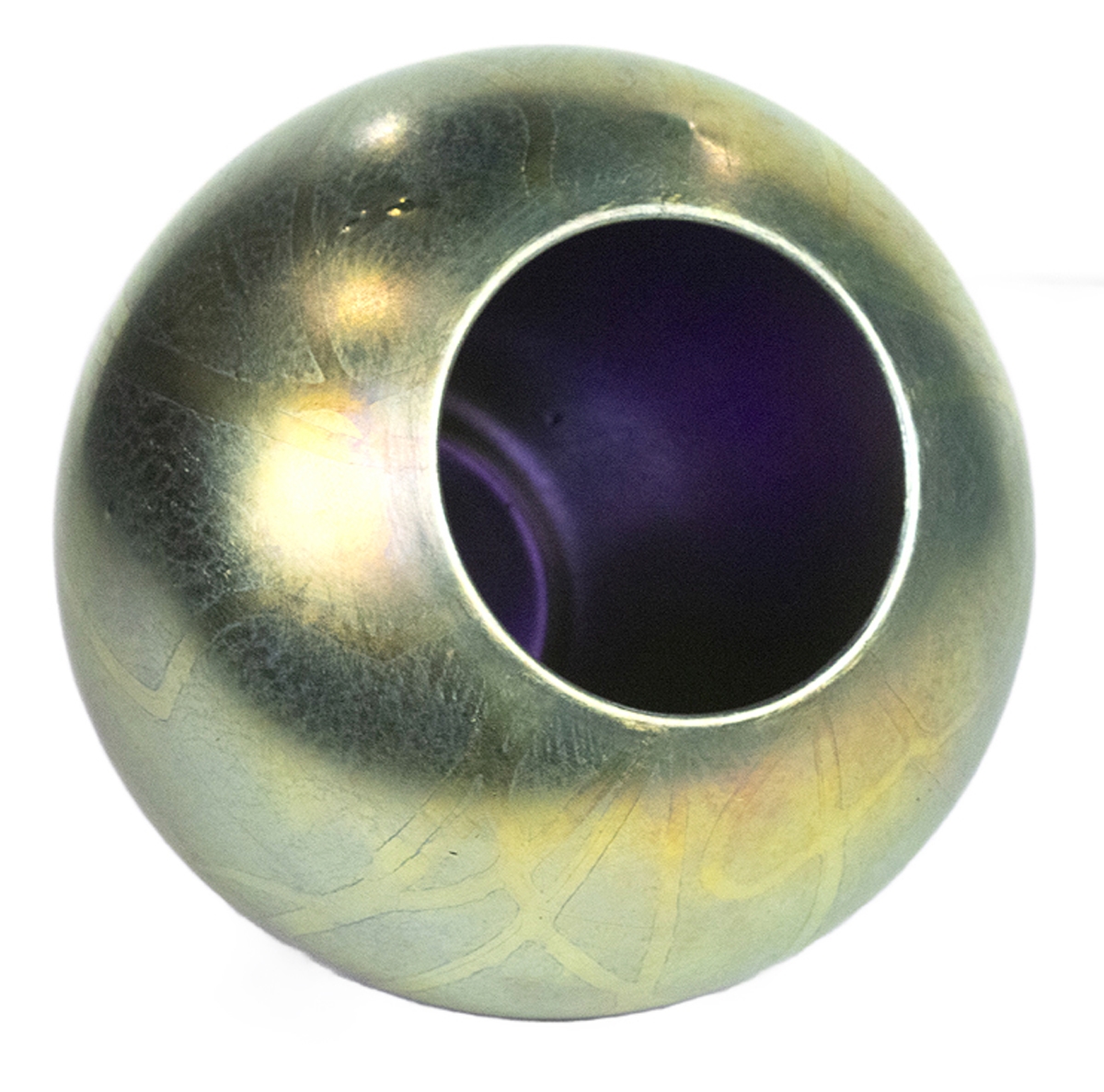 Artwork by Louis Comfort Tiffany, An early Tiffany Studios Favrile iridescent glass vase, Made of Favrile Iridescent Glass