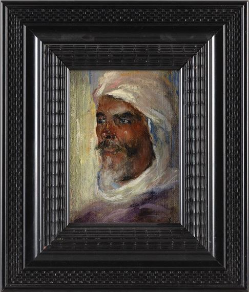 Study of a Moroccan camel driver by Caleb Arnold Slade