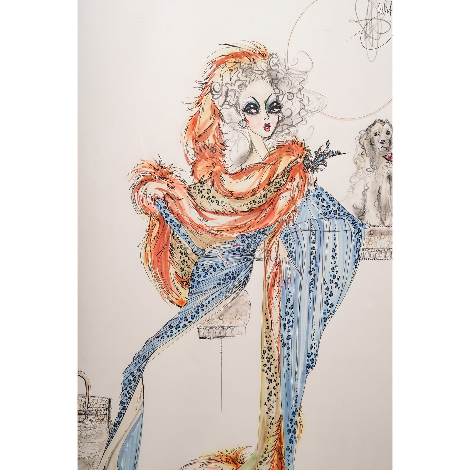Robert St. John Roper | Mixed Media Fashion Illustrations | MutualArt