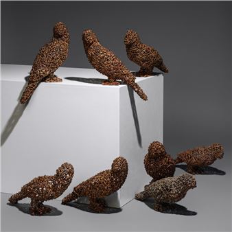 Of A Feather, 2002 (group of eight) by John McQueen, 2002