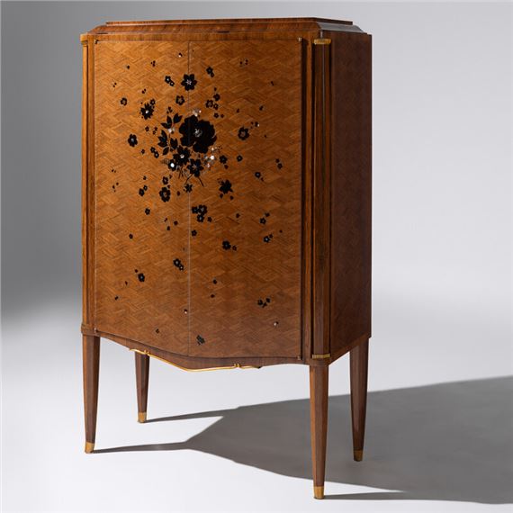 Jules Leleu
(French, 1883–1961)
Inlaid two-door cabinet, c. 1938 by Jules Leleu, circa 1938