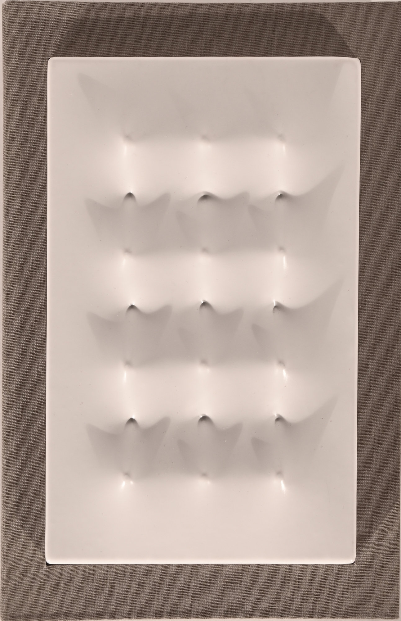 Artwork by Enrico Castellani, Hommage à Carl Laszlo, Made of Original Prints