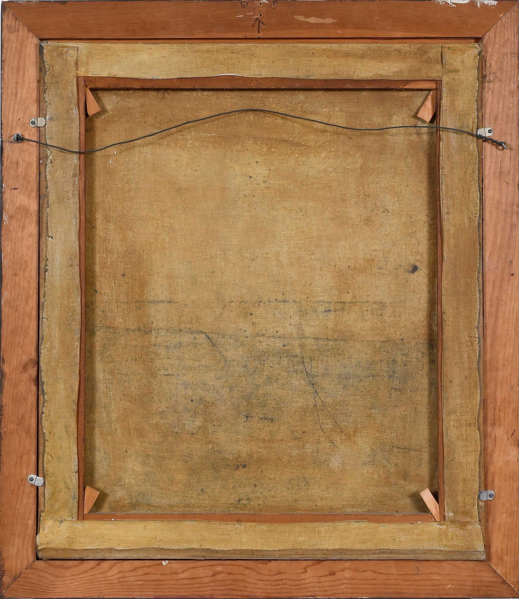 Artwork by American School, 19th Century, Folk Art Portrait of a Gentleman, Made of Oil On Canvas