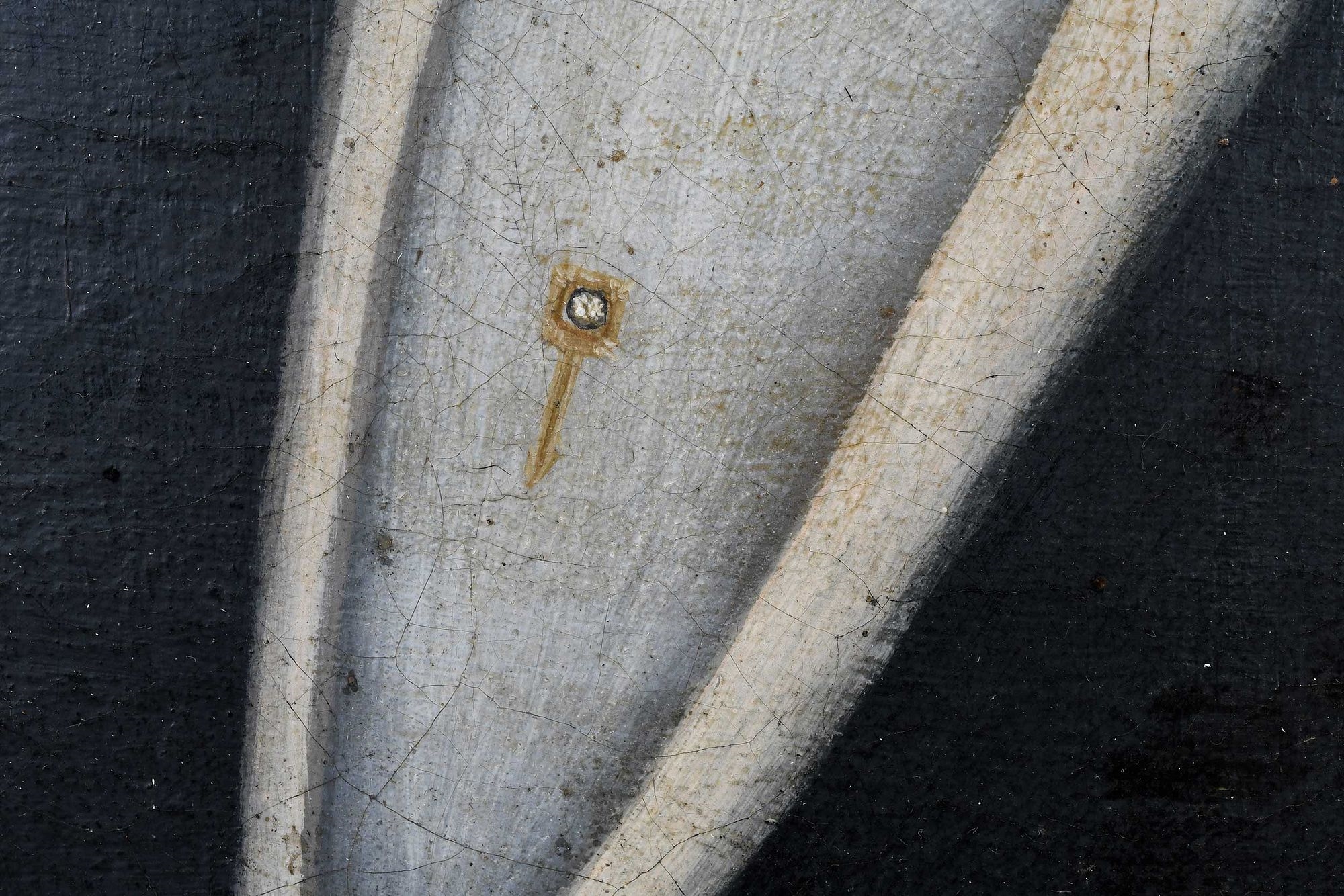 Artwork by American School, 19th Century, Folk Art Portrait of a Gentleman, Made of Oil On Canvas