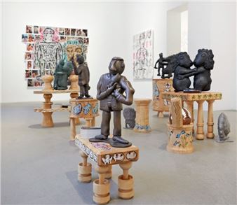 Bjarne Melgaard: Dad and The Lions - Anna Bohman Gallery