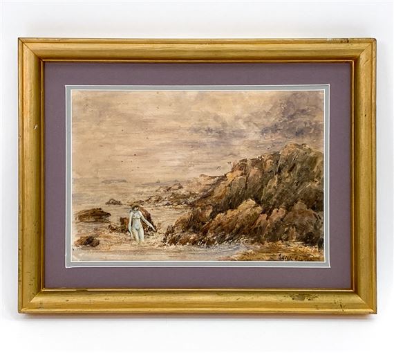 Seaside Figure WC by Childe Hassam