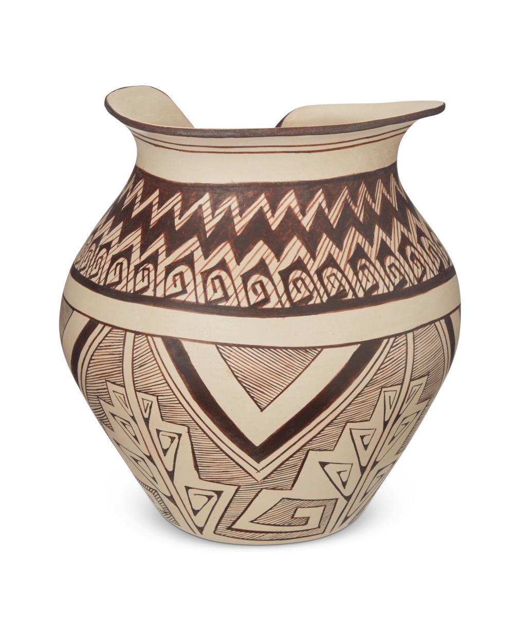 Delaine Tootsie Chee | A shaped rim pottery jar (Early 21st Century ...