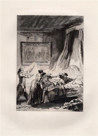 Gascon Punished by Jean-Honoré Fragonard, 1883