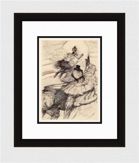 Circus Hoop Diver (Travail de Panneau a Travers un Cerceau - Henri de Toulouse-Lautrec