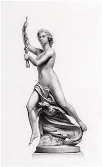 Ariel with her Dog & Torch