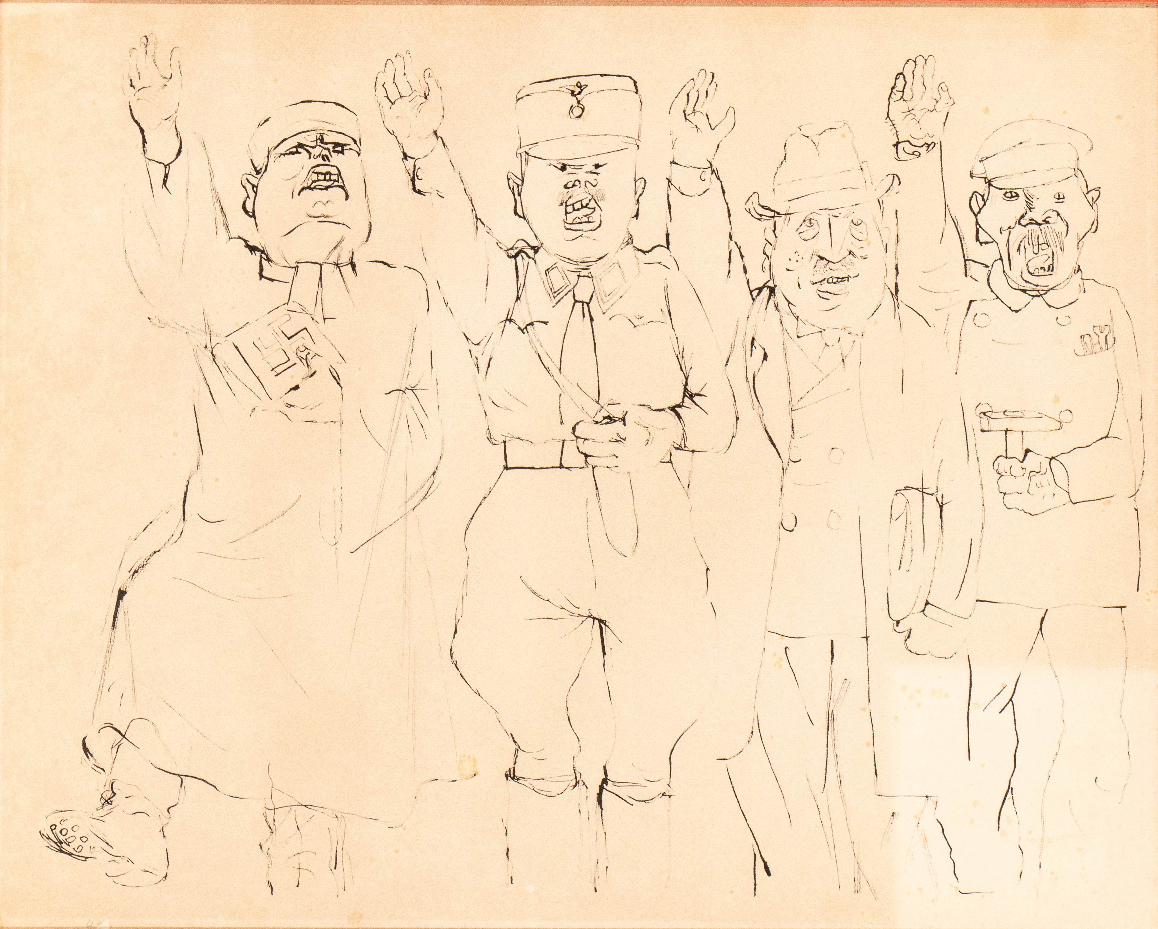 Artwork by George Grosz, Einer für alle, alle für einen, Made of Ink On Paper