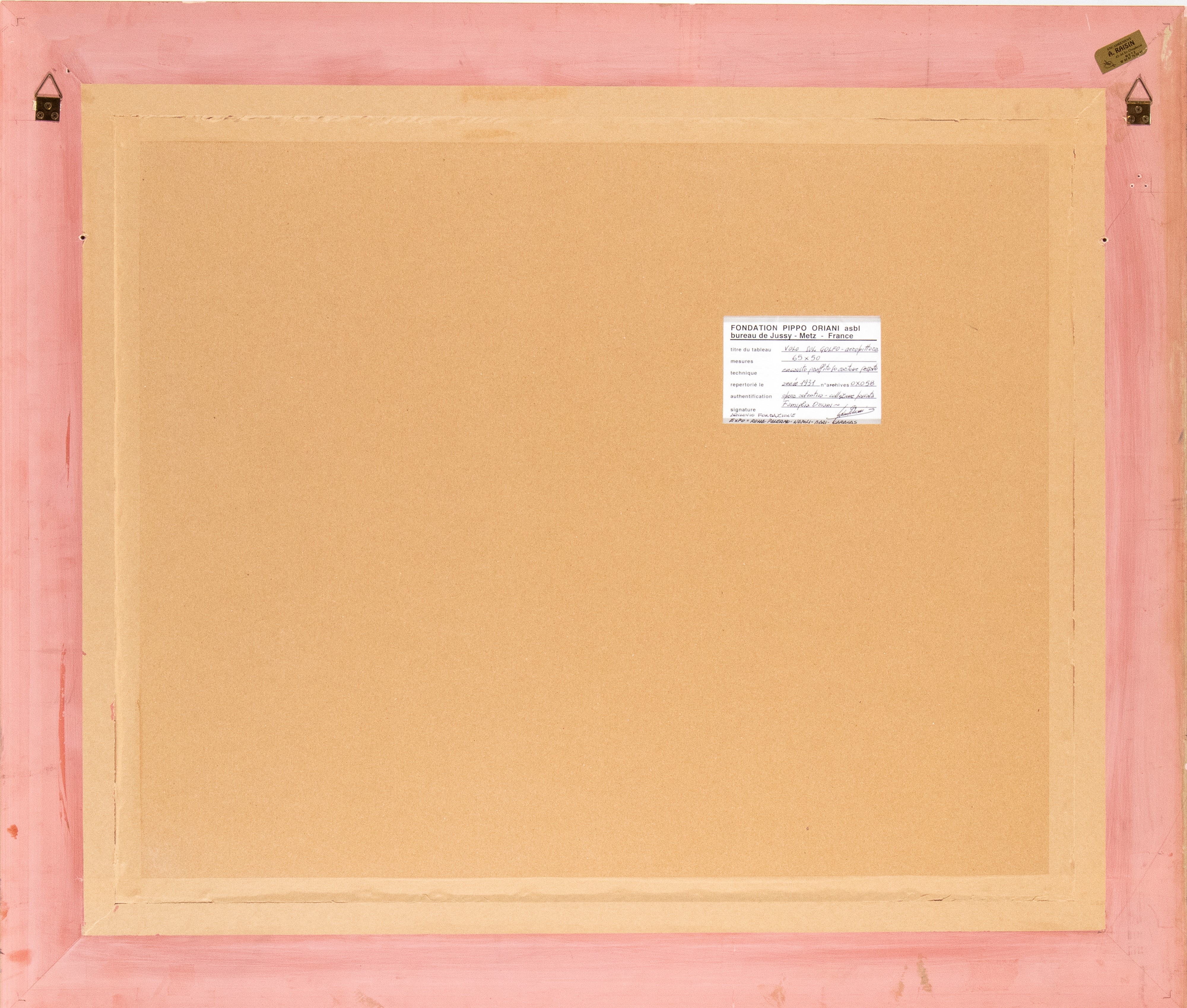 Artwork by Pippo Oriani, Volo sul golfo, Made of Encaustic - Graffito On Cardboard