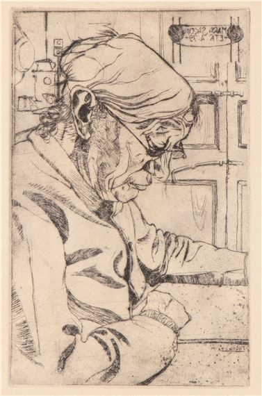 Lettura di Maria Sacchi by Umberto Boccioni, 1907