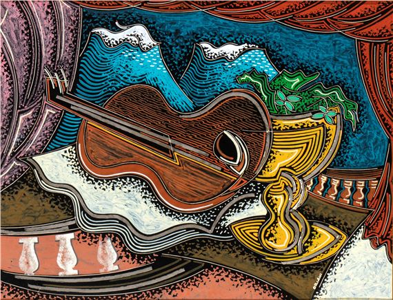 Chitarra alla finestra by Pippo Oriani, 1965/70
