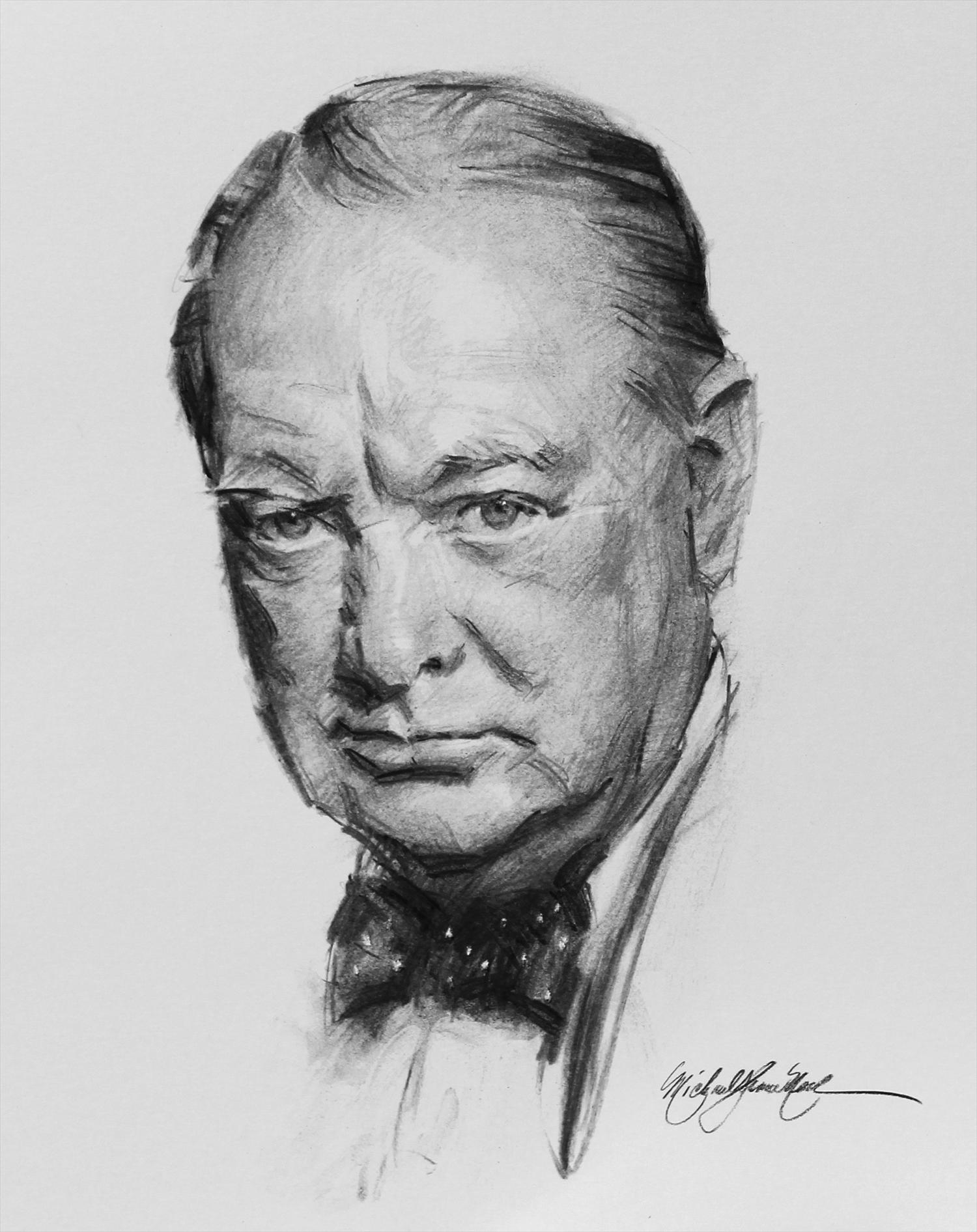 Artwork by Michael Shane Neal, Head Sketch of your subject, Made of Charcoal
