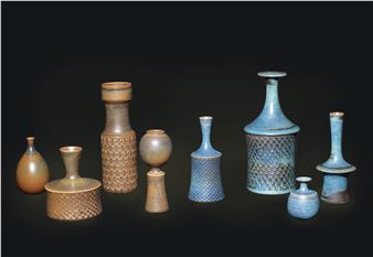 Ensemble de huit vases - Stig Lindberg
