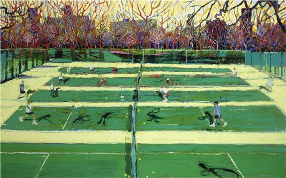 Tennis, Central Park by Simon McWilliams