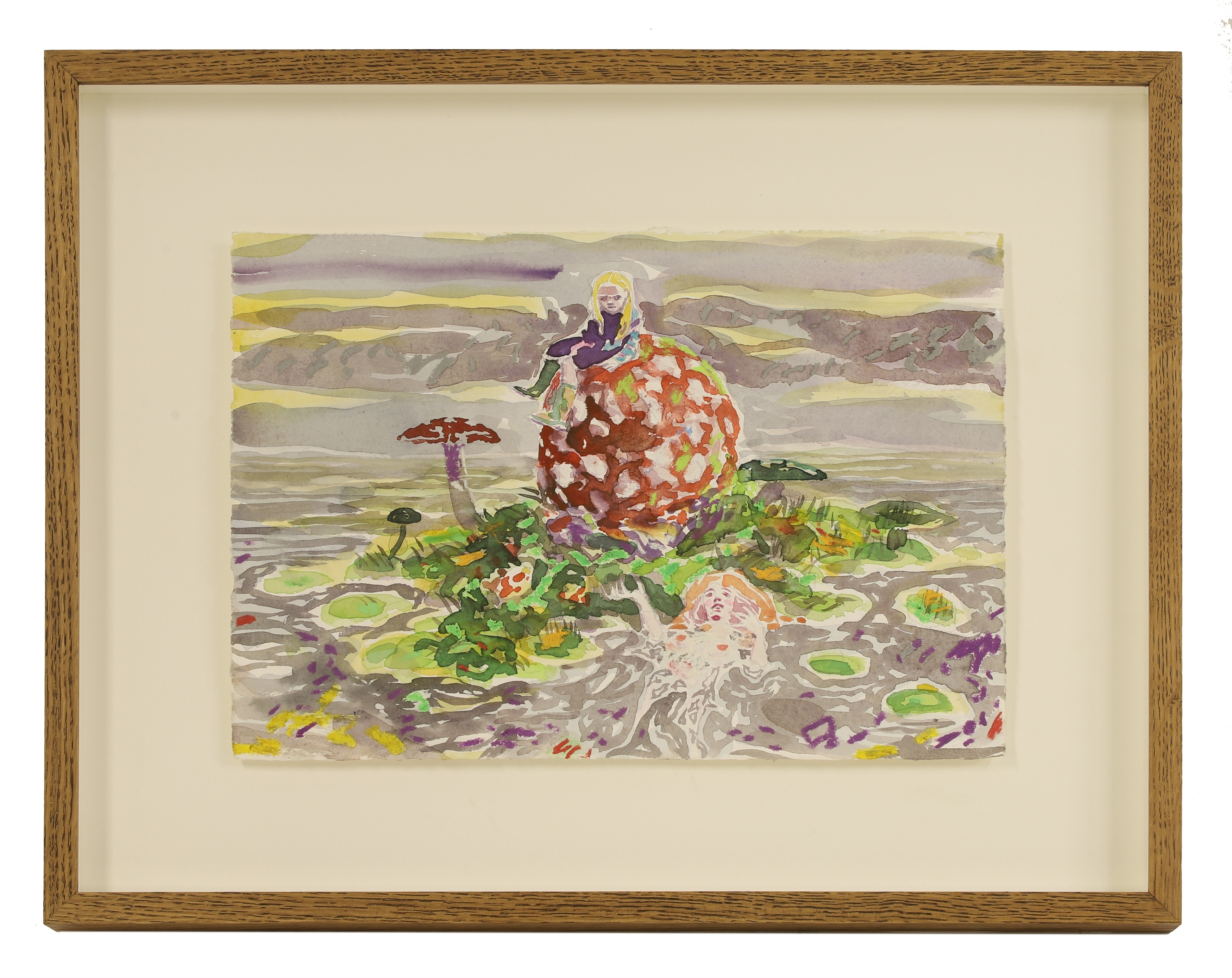 Dominic Shepherd | A girl under a tree; A girl on a toadstool | MutualArt