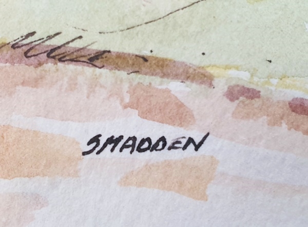 Artwork by Stef Madden, GILT FRAMED WATER COLOURED PAINTING OF A CAPE DUTCH HOUSE, Made of Watercoloured Painting